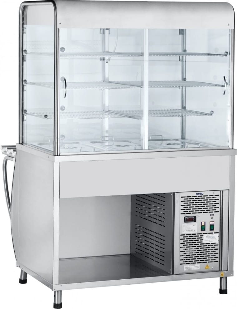 Холодильная витрина-прилавок ABAT ПВВ(Н)-70М-С-01-НШ - 1