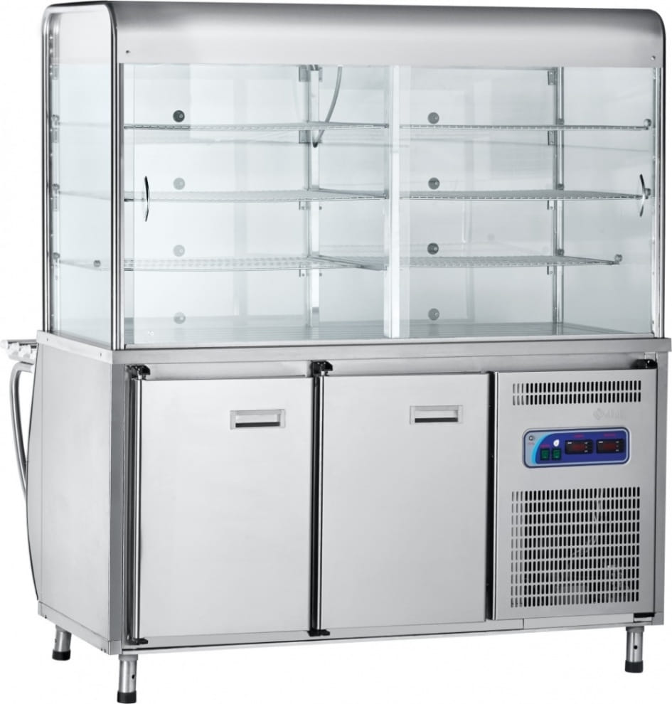 Холодильная витрина-прилавок ABAT ПВВ(Н)-70М-С-ОК - 1