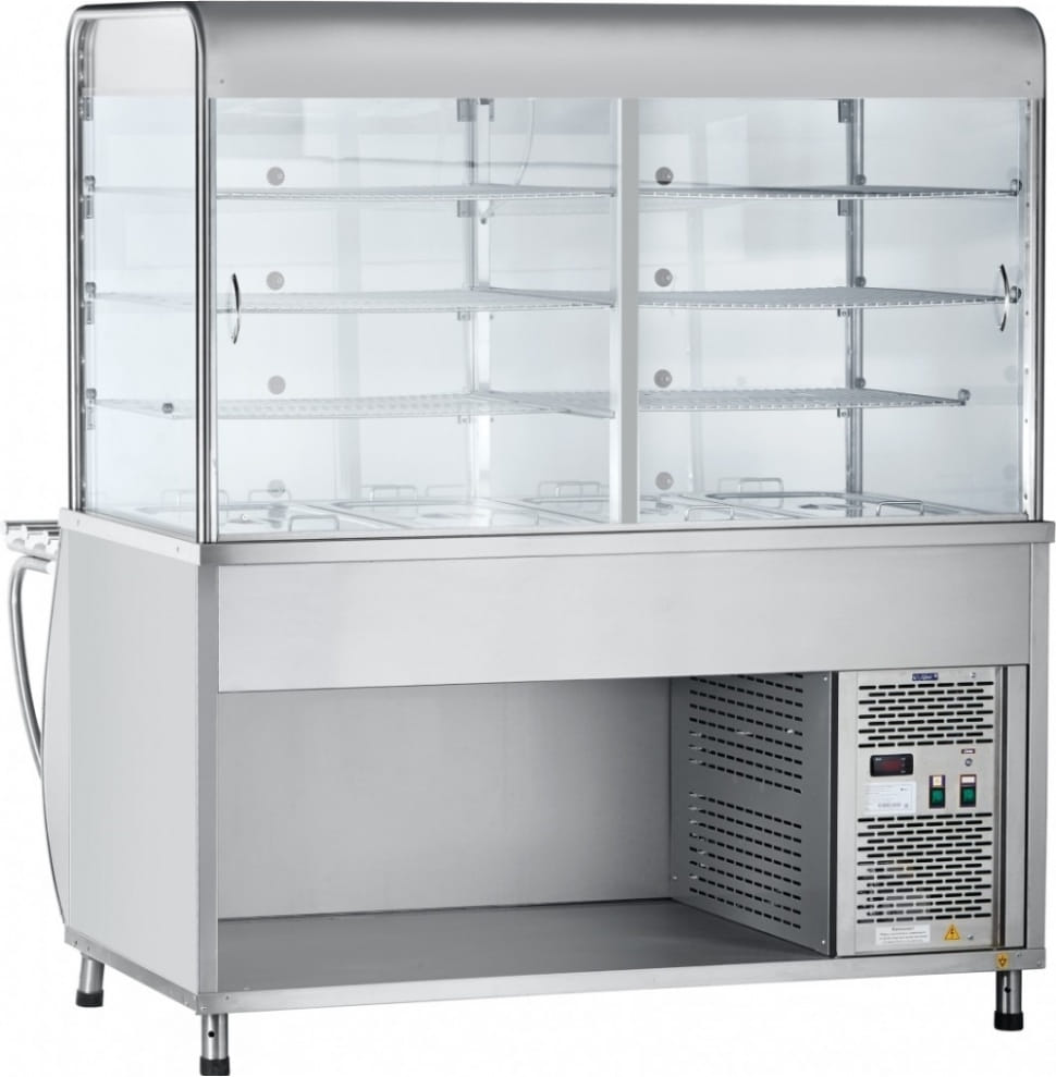 Холодильная витрина-прилавок ABAT ПВВ(Н)-70М-С-НШ - 1