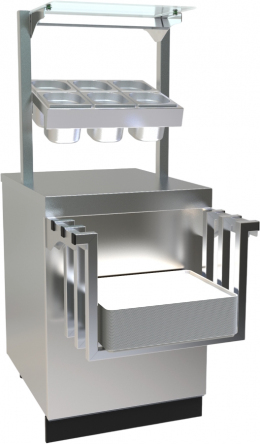 Прилавок для столовых приборов ABAT ПСПХ-70Е